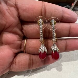 NWOT Semi precious stones party earrings